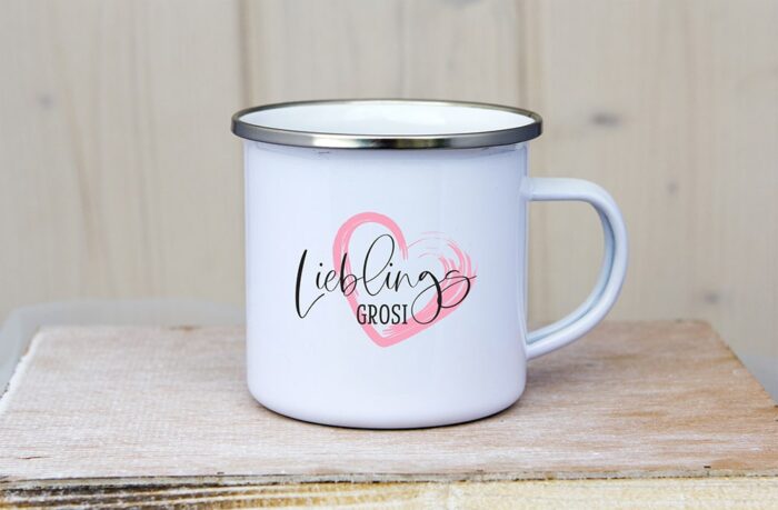 Emaille_Tasse_Lieblings_Grosi