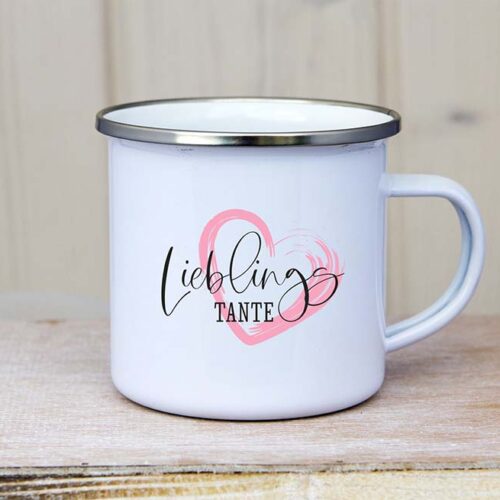 Emaille_Tasse_Lieblingstante