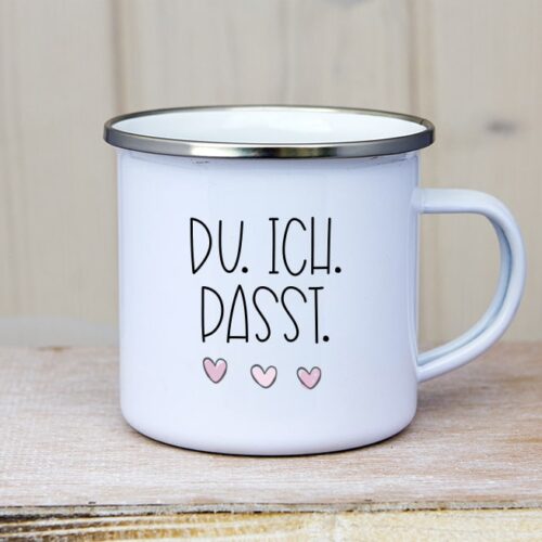 Emaille_Tasse_Du_ich_passt