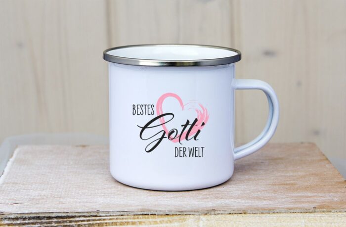 Emaille Tasse Bestes_Gotti_der_Welt